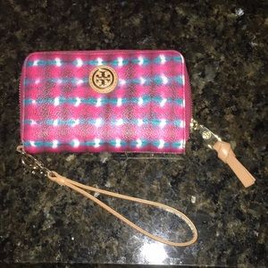 Multicolored Tory Burch Small Wristlet